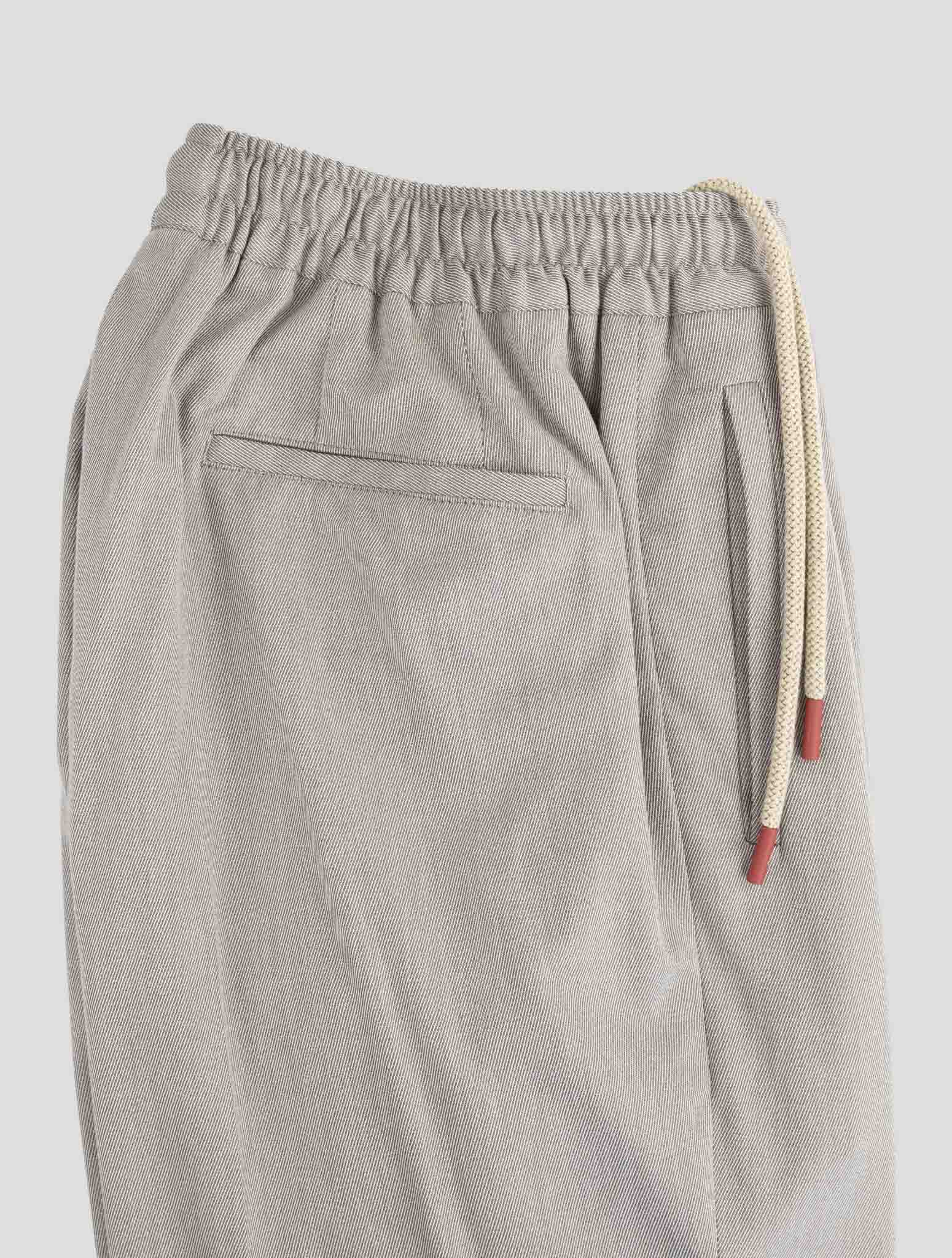 Kiton Gray Cotton Cashere Silk Pa Ea Pants