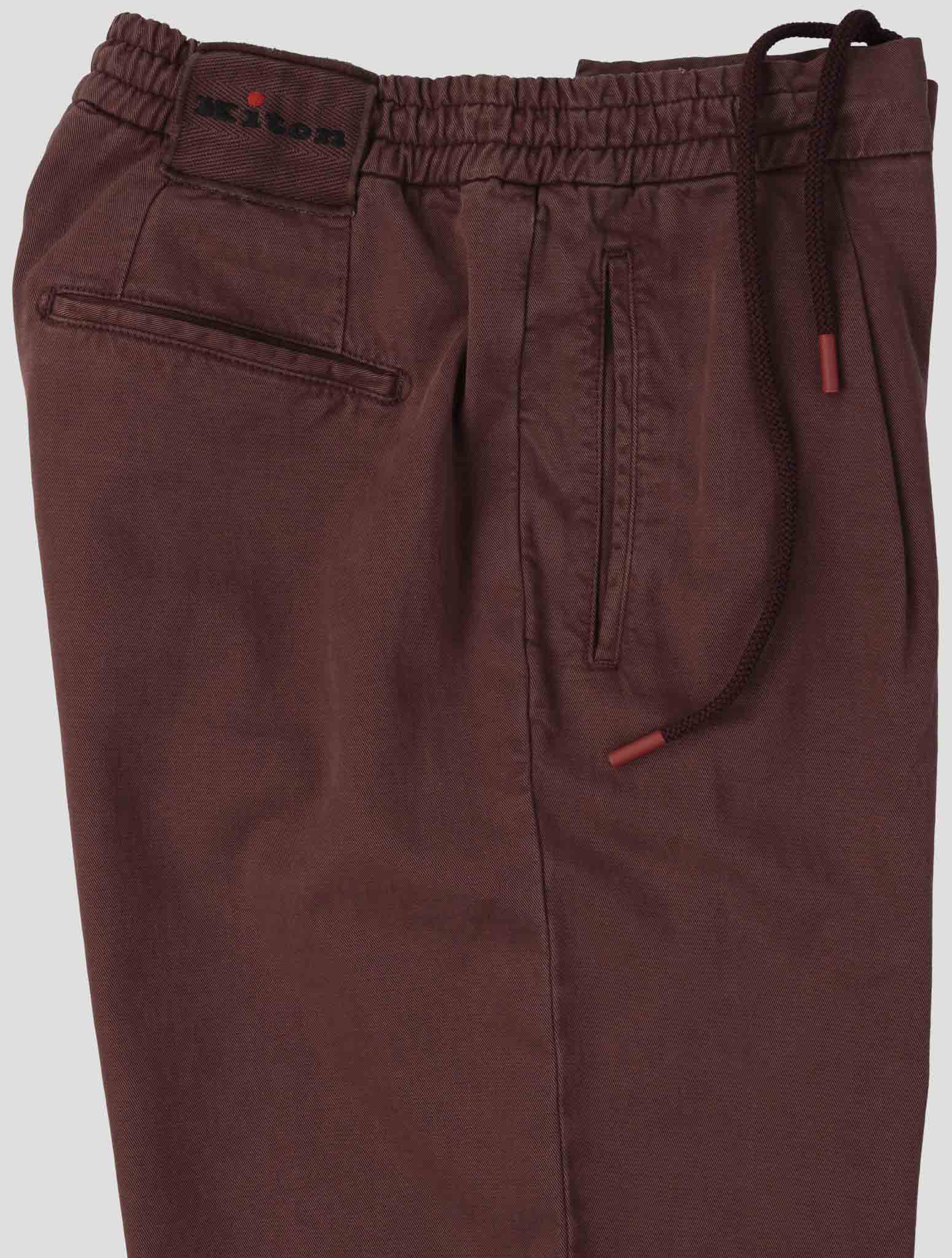 Kiton Purple Lyocell Cotton Ea Pants