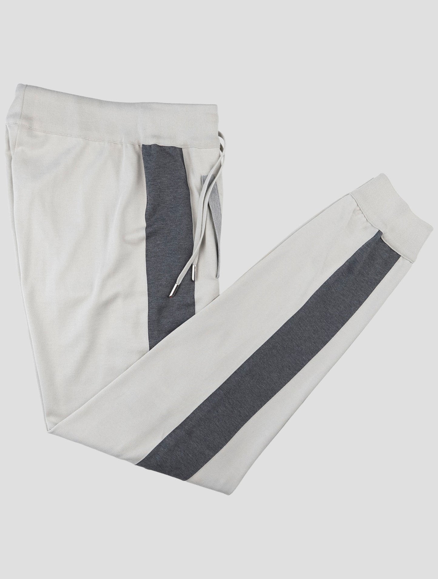 Kiton Gray Cotton Jogging Pants