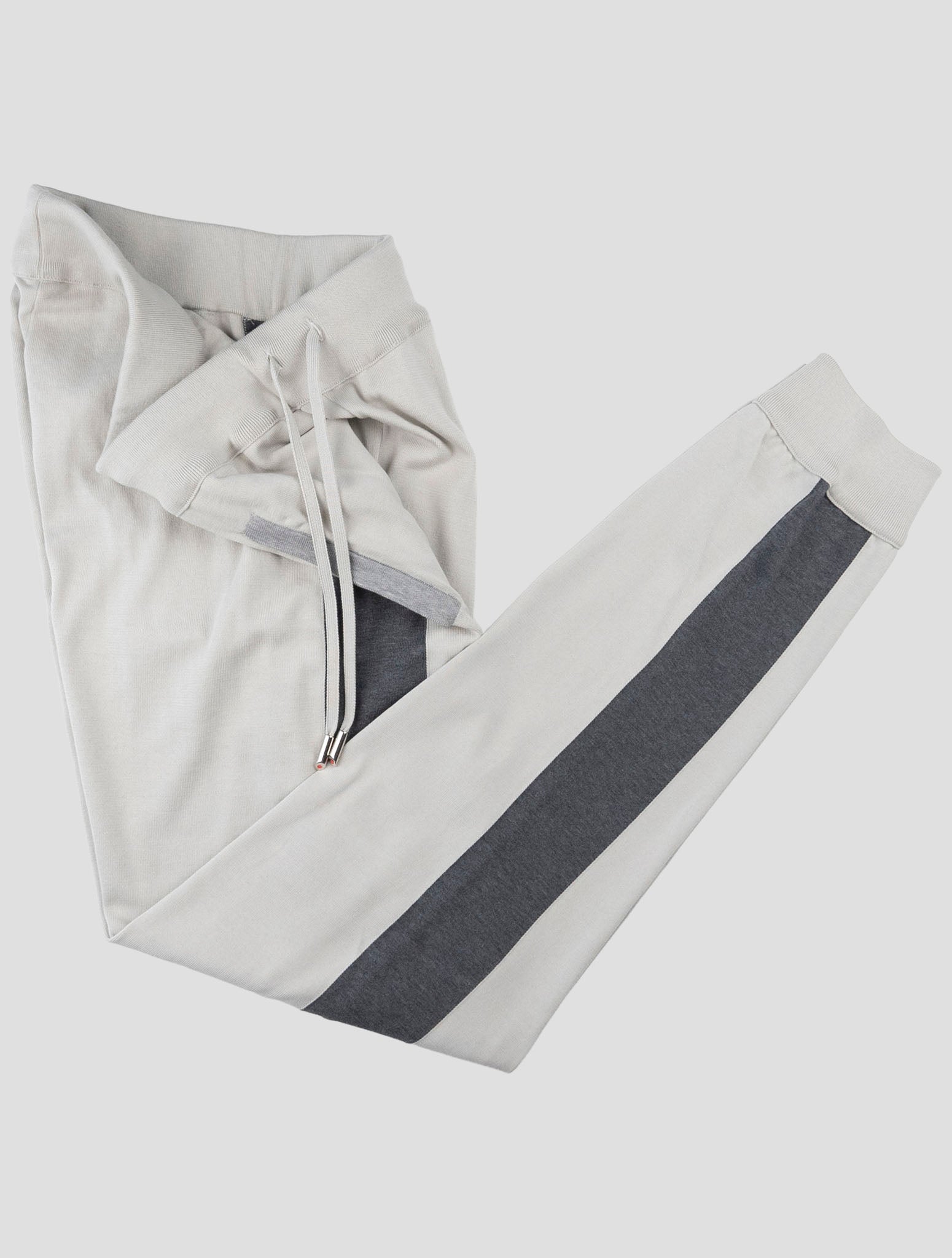 Kiton Gray Cotton Jogging Pants