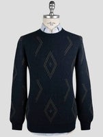 Kiton Blue Cashmere Sweater Crewneck
