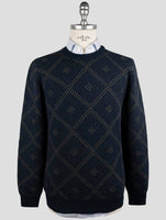 Kiton Blue Cashmere Sweater Crewneck