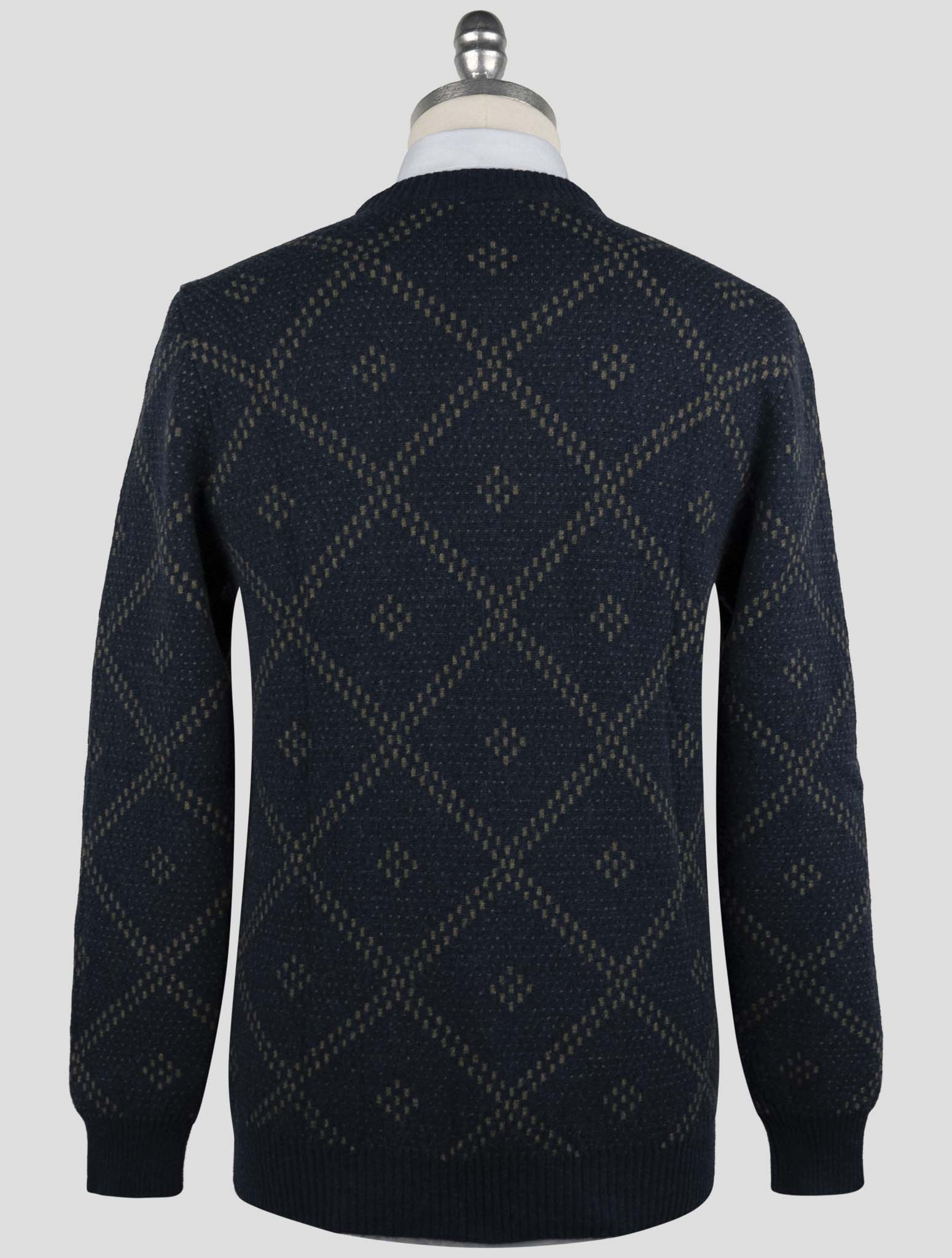 Kiton Blue Cashmere Sweater Crewneck