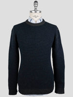 Kiton Blue Cashmere Sweater Crewneck