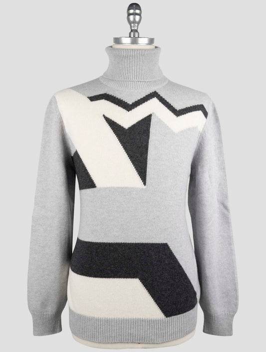 Kiton Multicolor Cashmere Sweater Turtleneck