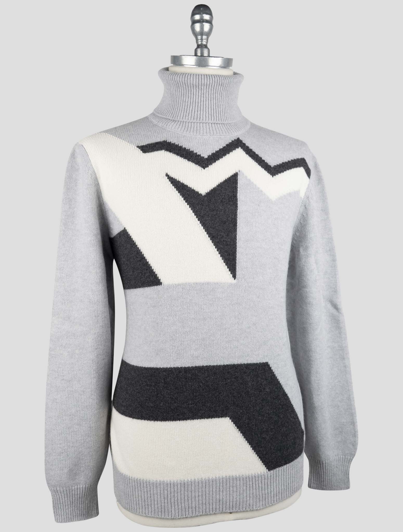 Kiton Multicolor Cashmere Sweater Turtleneck