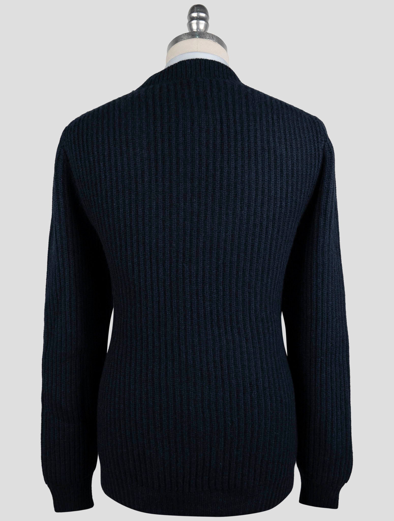 Kiton Blue Cashmere Sweater Cardigan