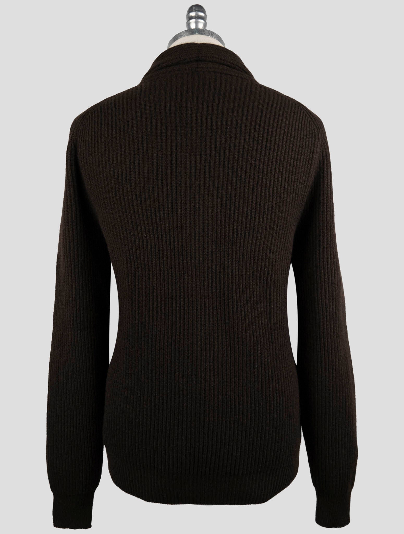 Kiton Brown Cashmere Sweater Cardigan