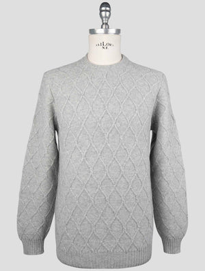 Kiton Gray Cashmere Sweater Crewneck