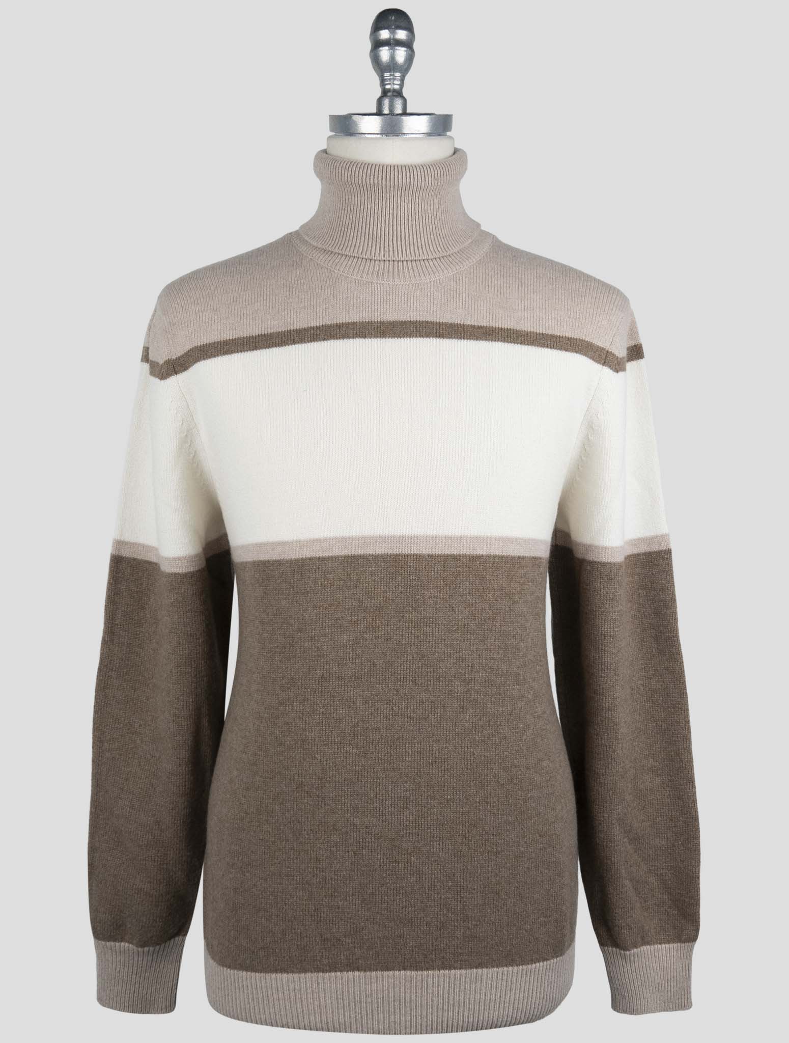 Kiton Multicolor Cashmere Sweater Turtleneck