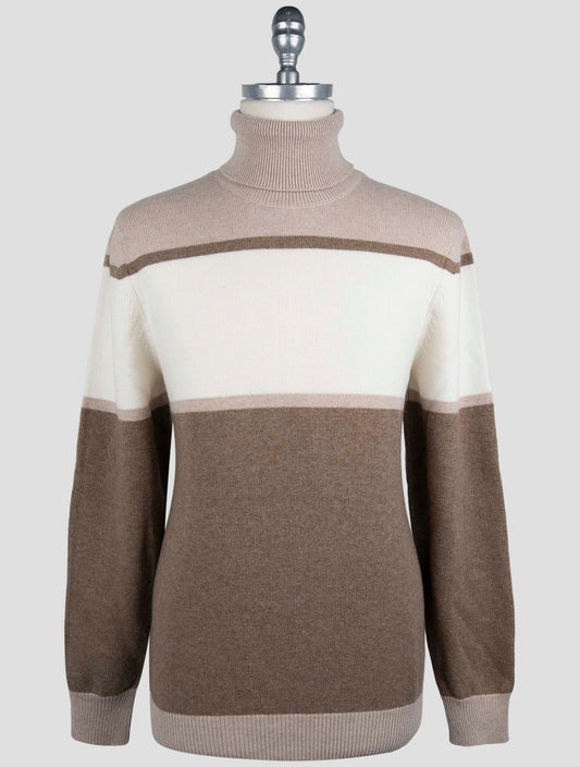 Kiton Multicolor Cashmere Sweater Turtleneck