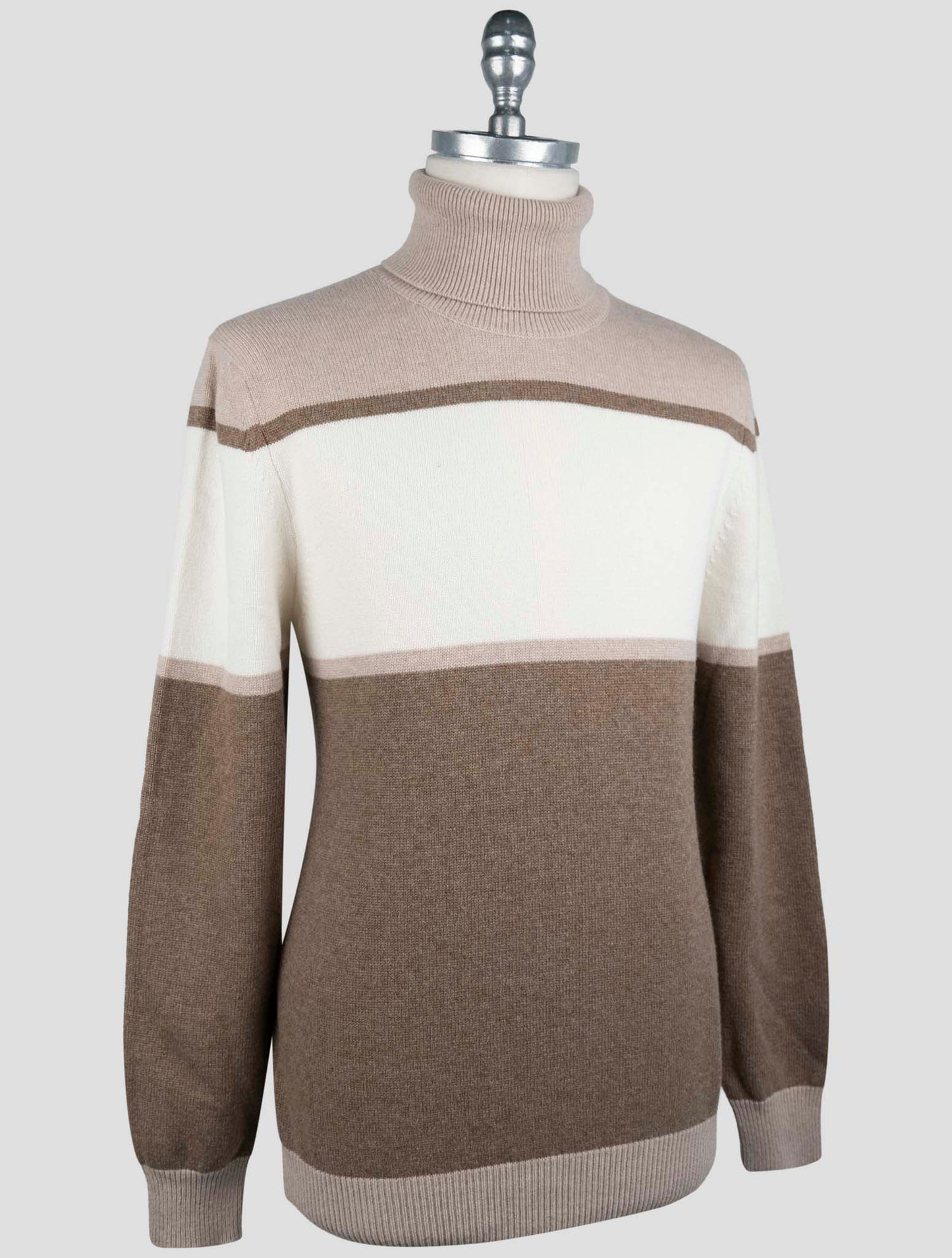 Kiton Multicolor Cashmere Sweater Turtleneck