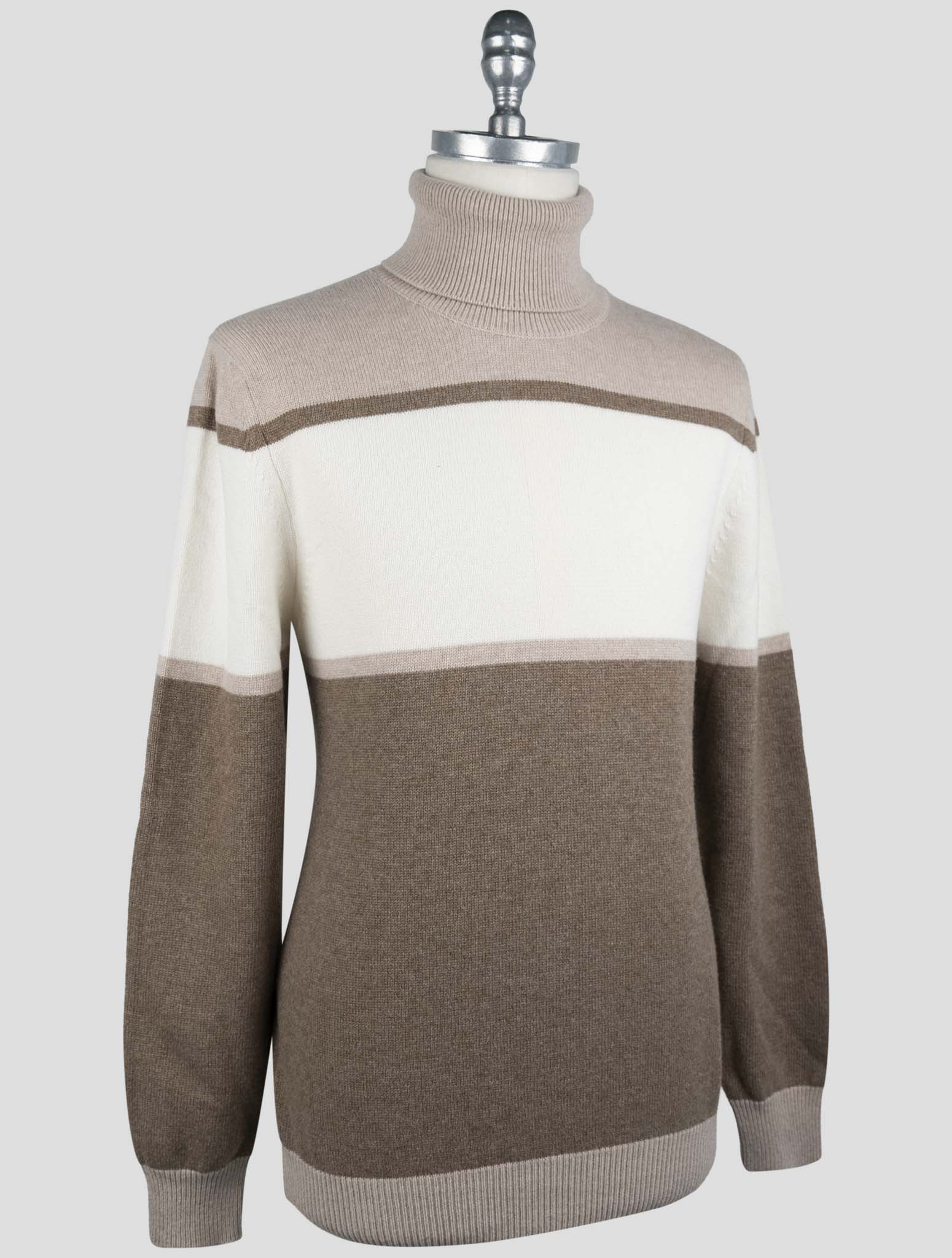 Kiton Multicolor Cashmere Sweater Turtleneck