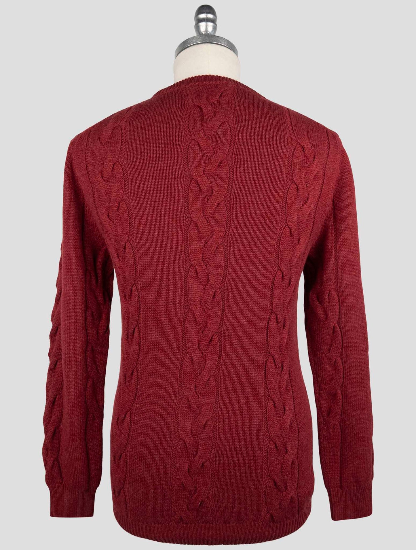 Kiton Burgundy Cashmere Sweater Crewneck