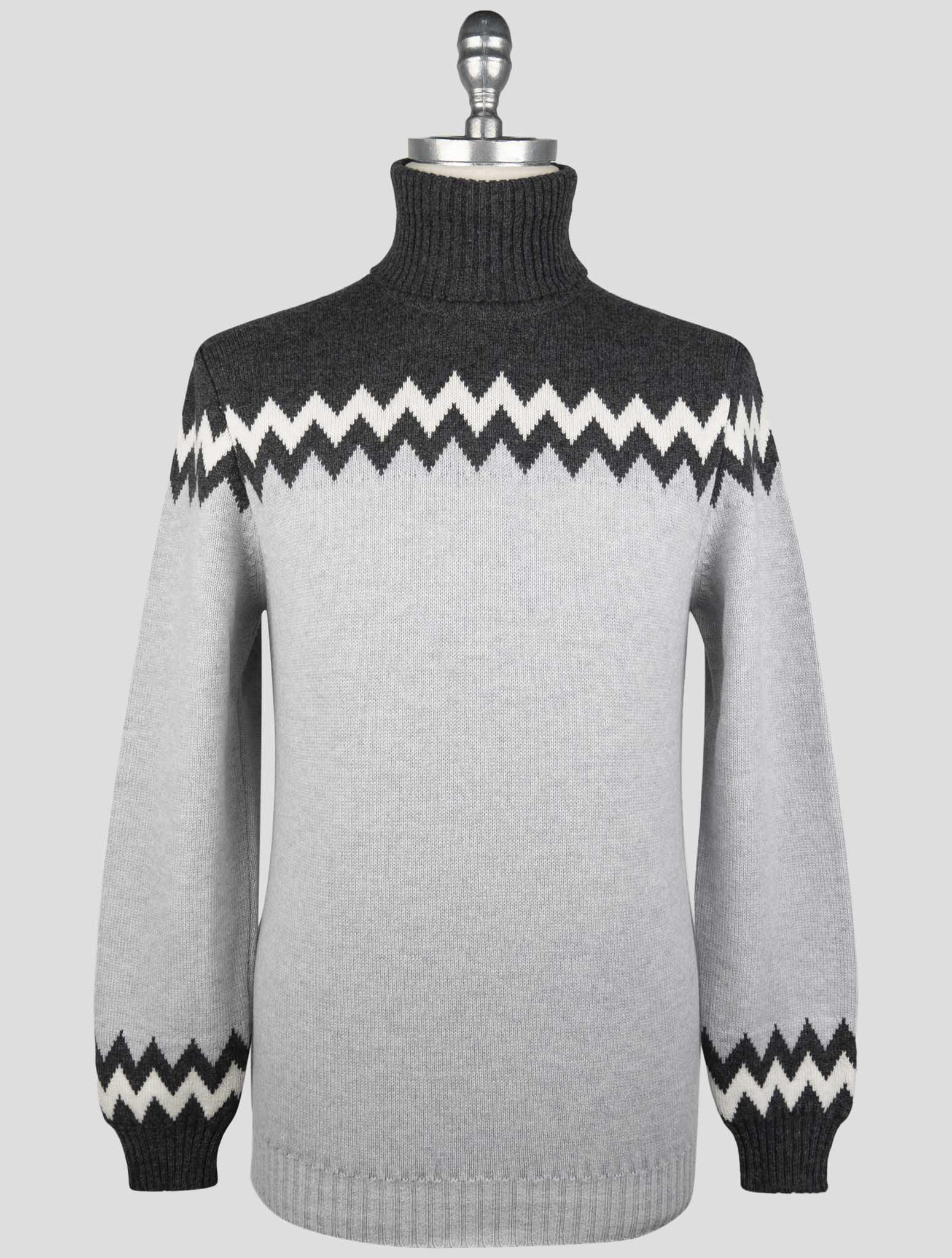 Kiton Multicolor Cashmere Sweater Turtleneck