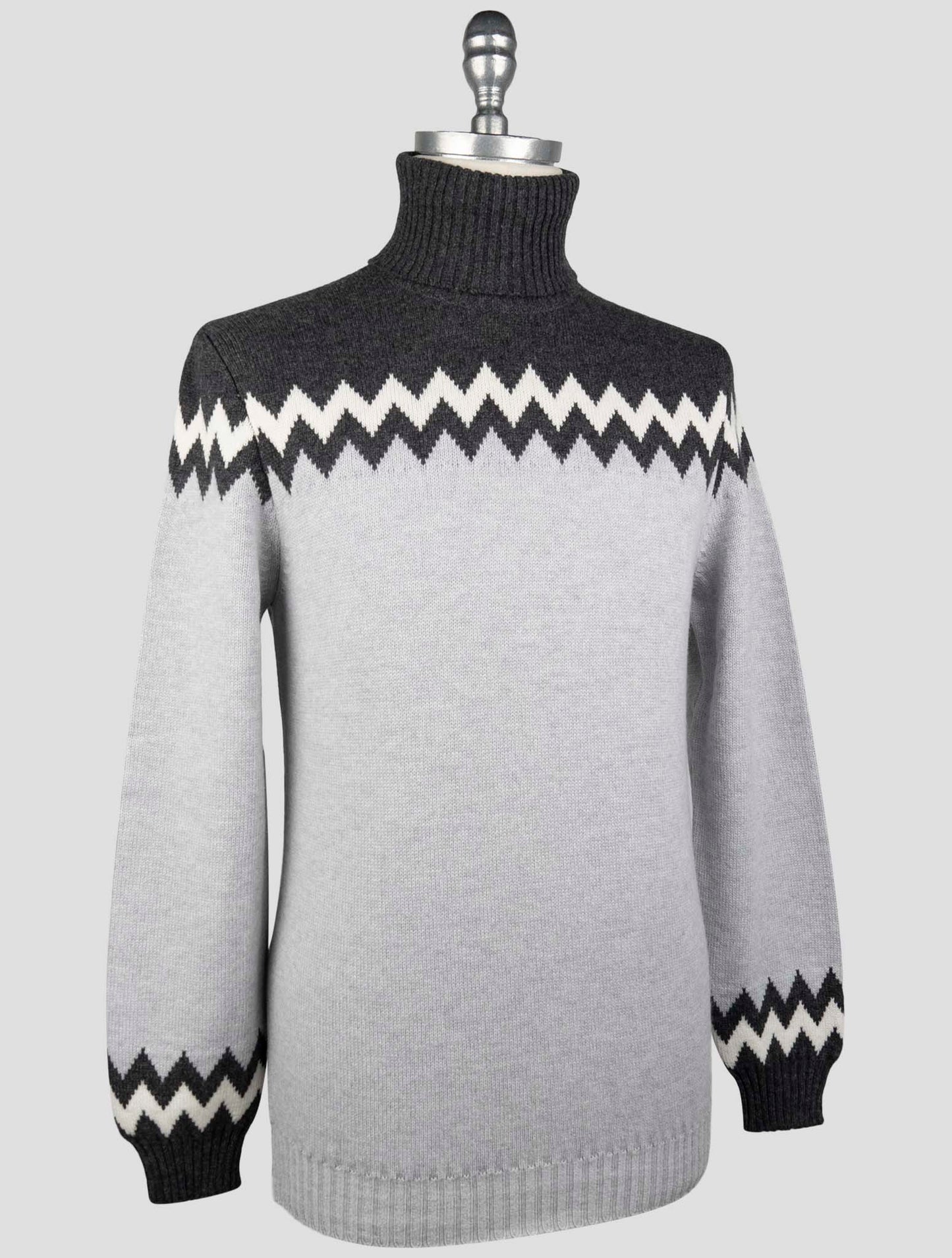 Kiton Multicolor Cashmere Sweater Turtleneck