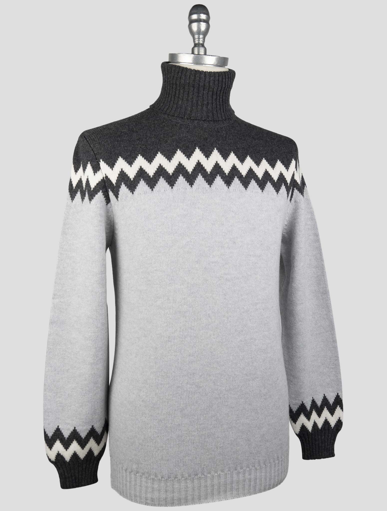 Kiton Multicolor Cashmere Sweater Turtleneck