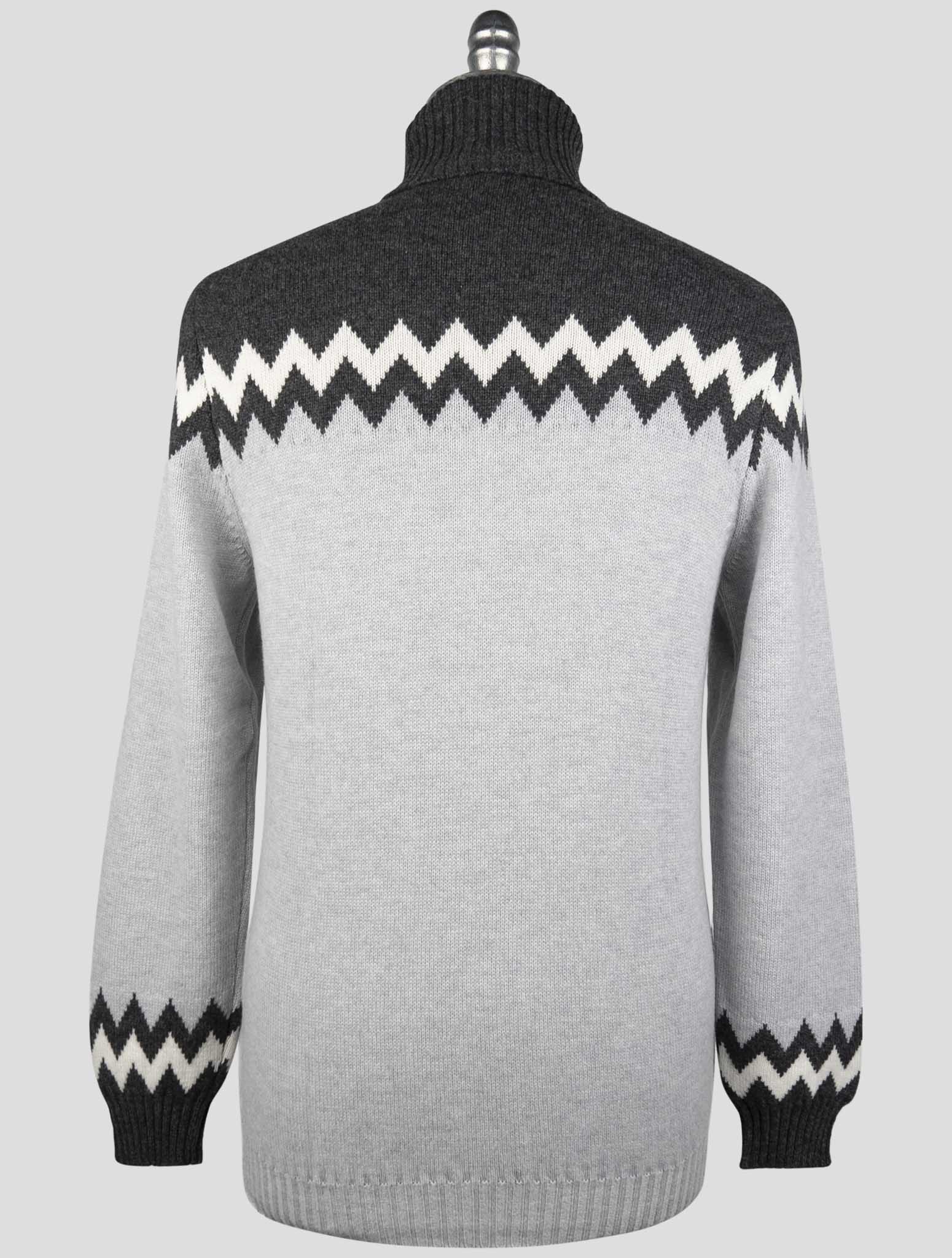 Kiton Multicolor Cashmere Sweater Turtleneck
