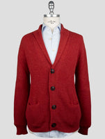 Kiton Burgundy Cashmere Sweater Cardigan