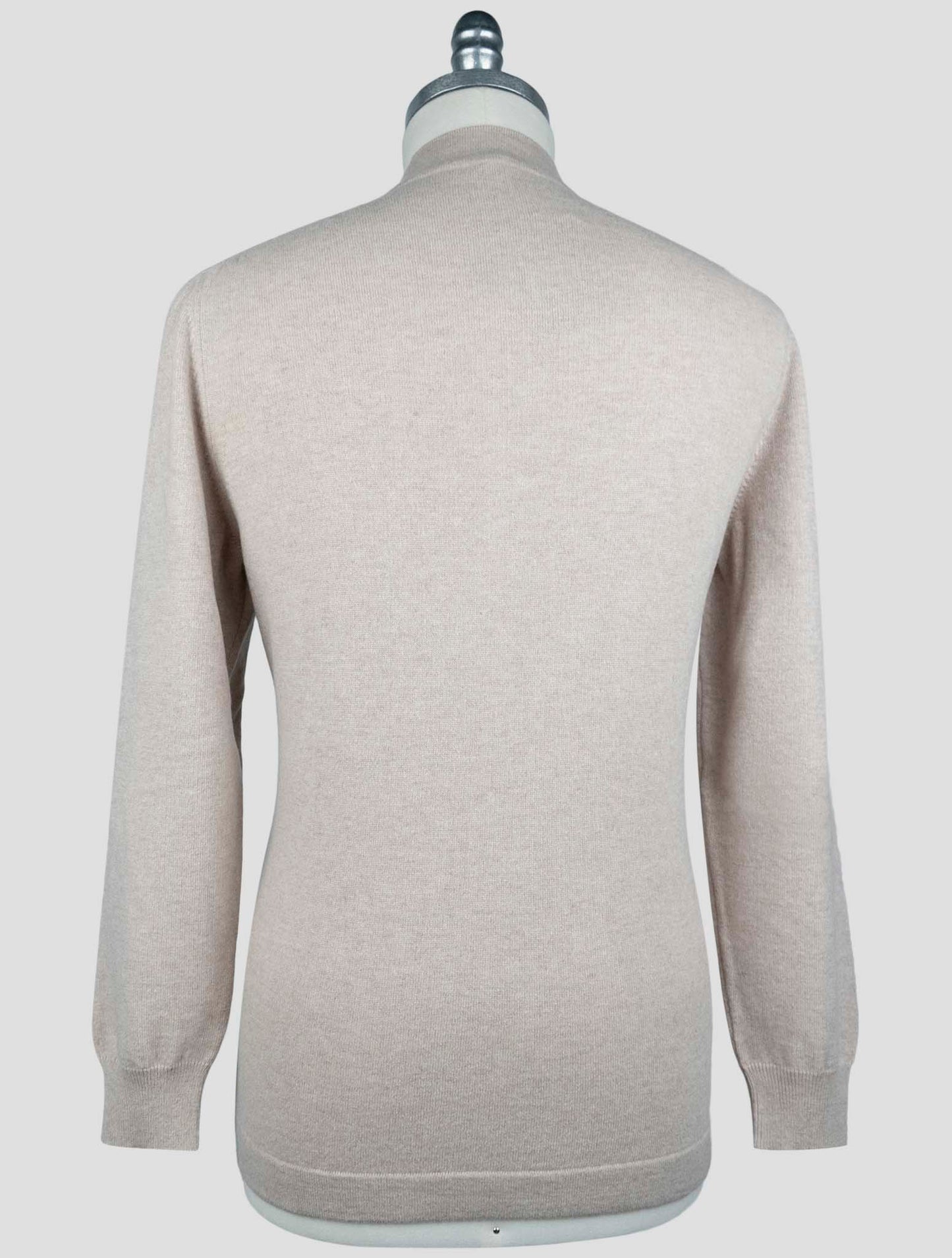 Kiton Beige Cashmere Sweater Full Zip