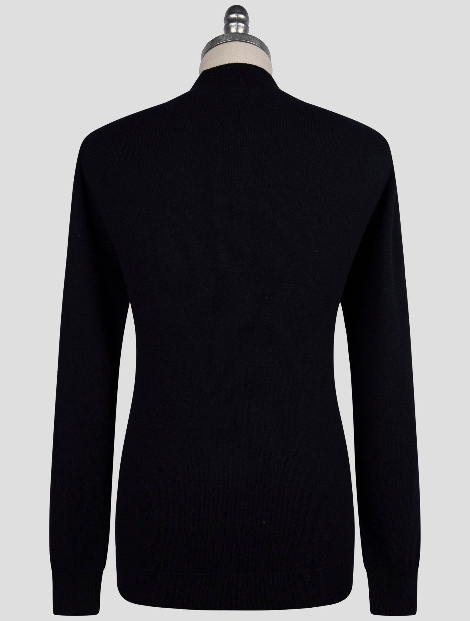 Kiton Dark Blue Cashmere Sweater Half Zip