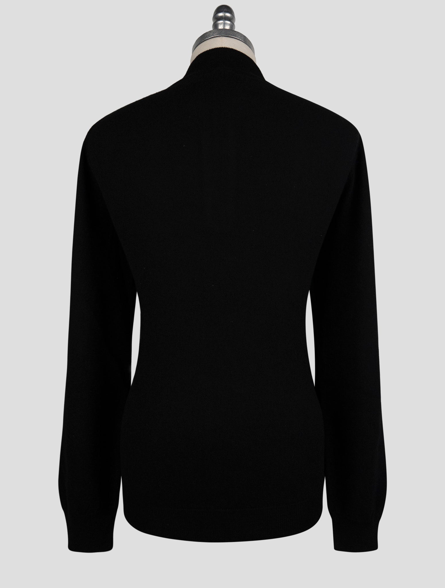 Kiton Dark Blue Cashmere Sweater Half Zip
