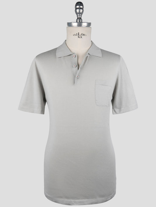 Kiton Gray Cotton Polo