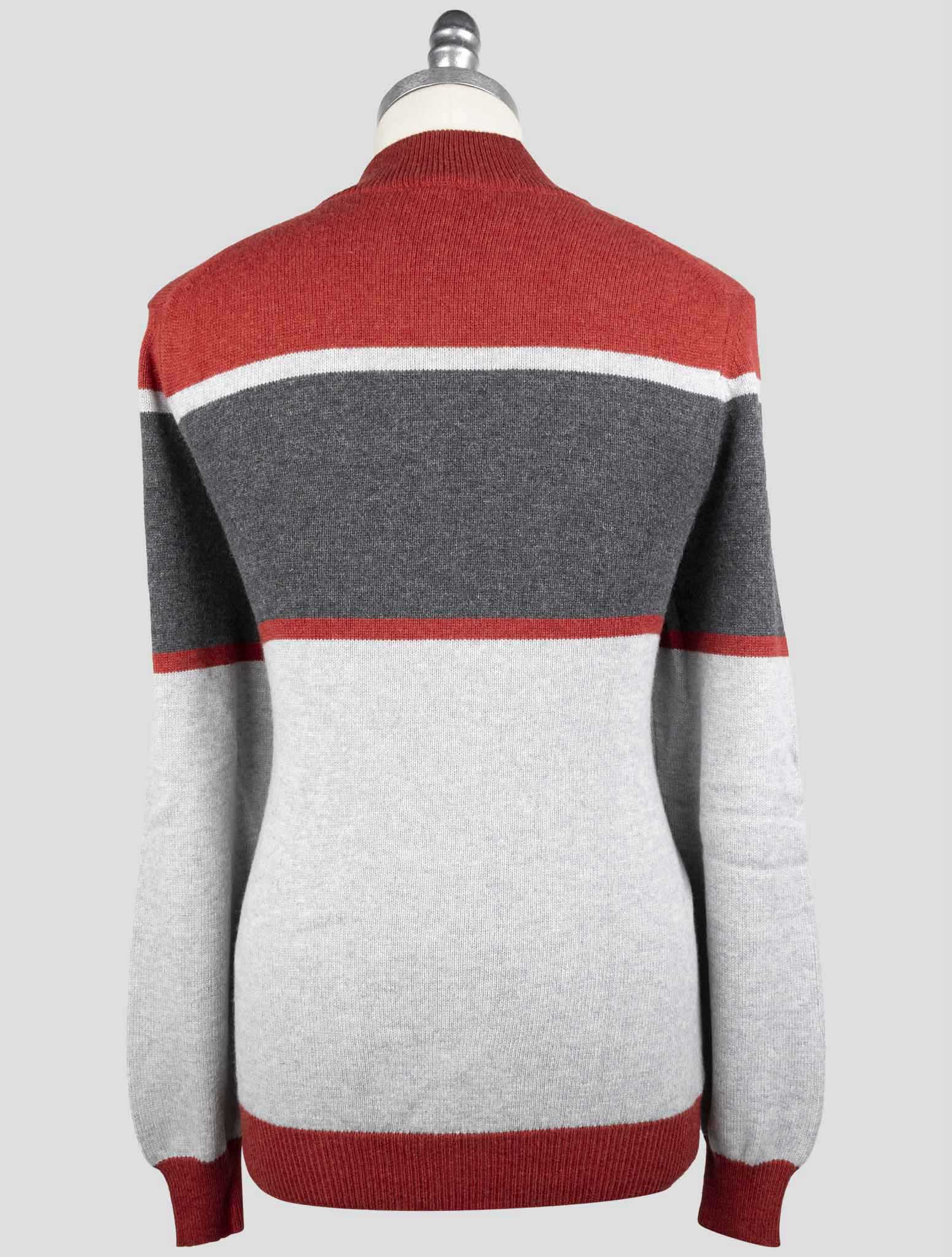 Kiton Multicolor Cashmere Sweater Half Zip