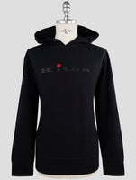 Kiton Blue Cotton Ea Sweater Hoodie