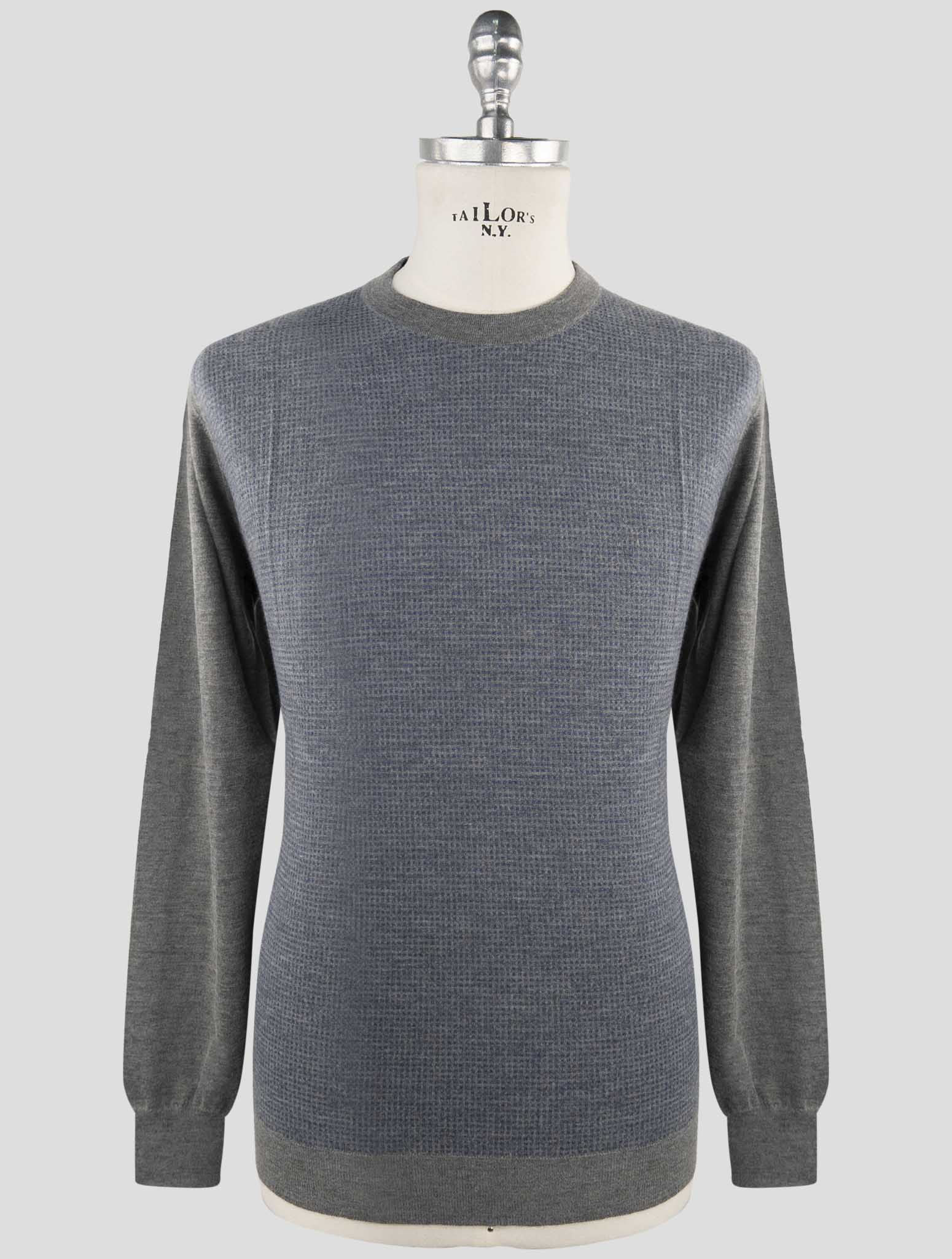 Kiton Multicolor Cashmere Silk Sweater Crewneck