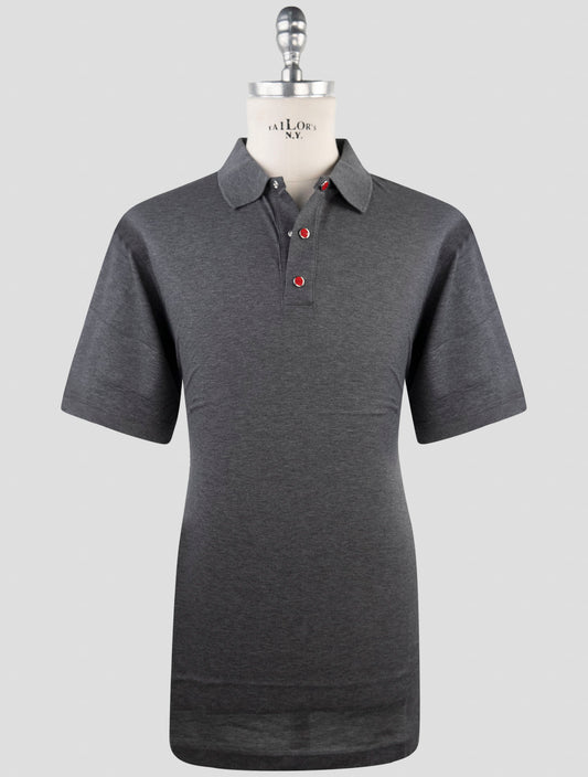 Kiton Gray Cotton Polo