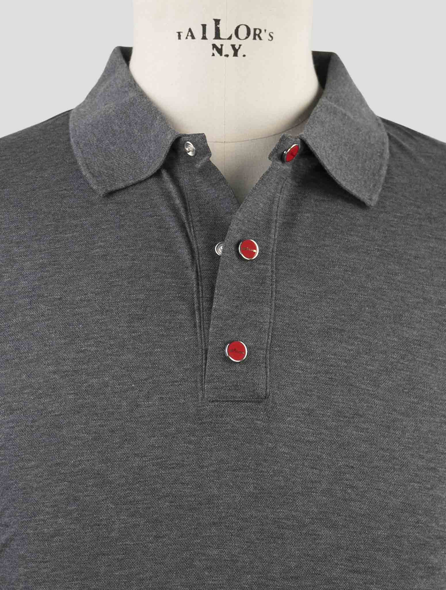 Kiton Gray Cotton Polo