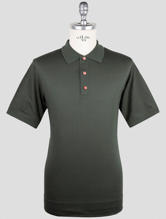 Kiton Green Cotton Polo