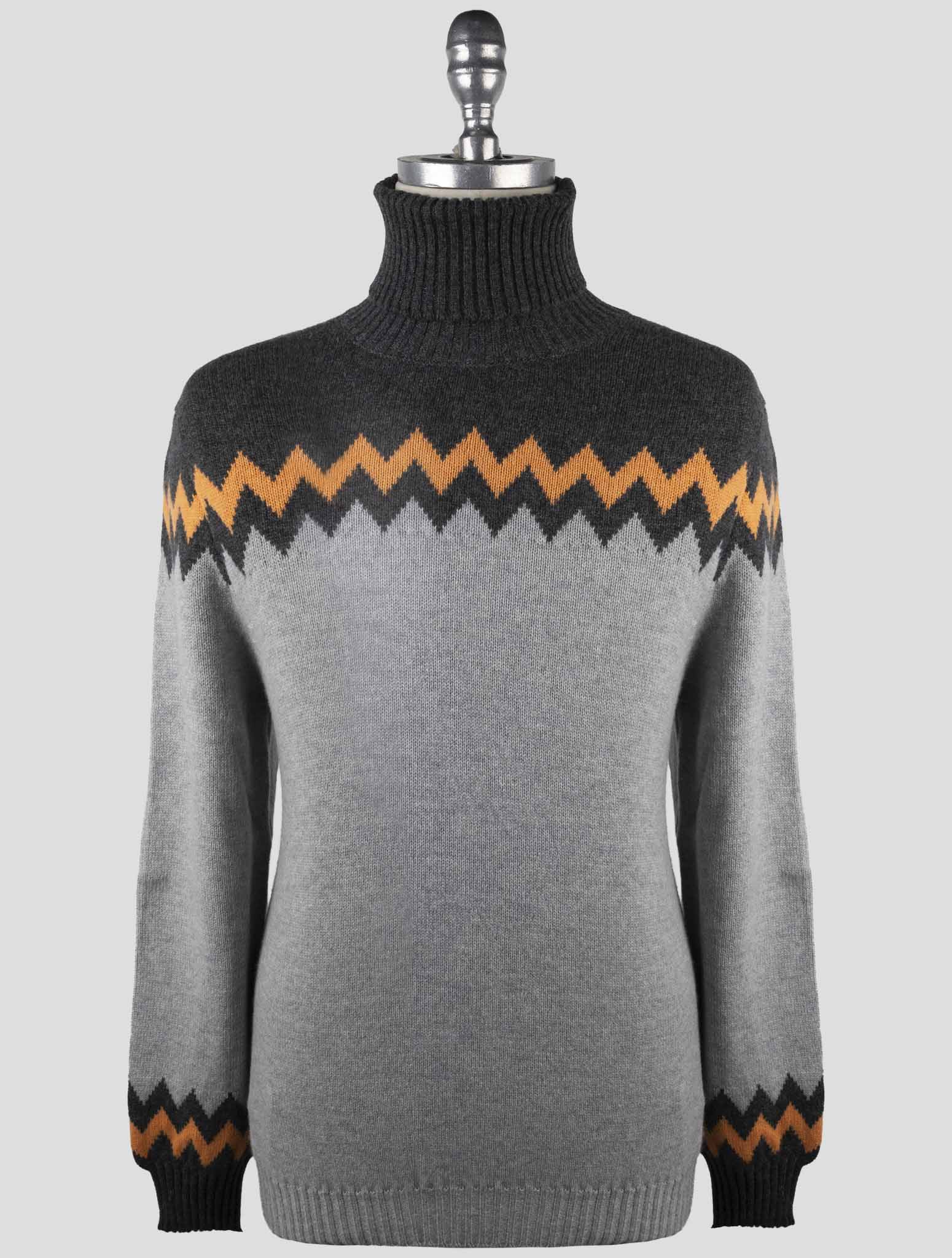 Kiton Multicolor Cashmere Sweater Turtleneck