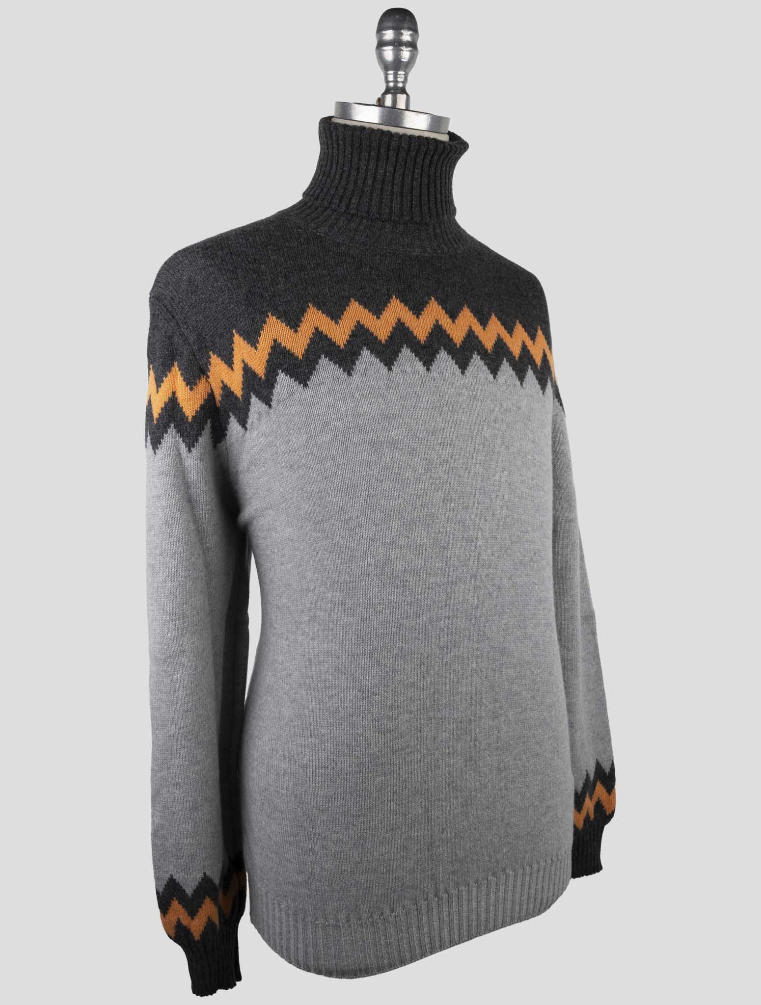 Kiton Multicolor Cashmere Sweater Turtleneck
