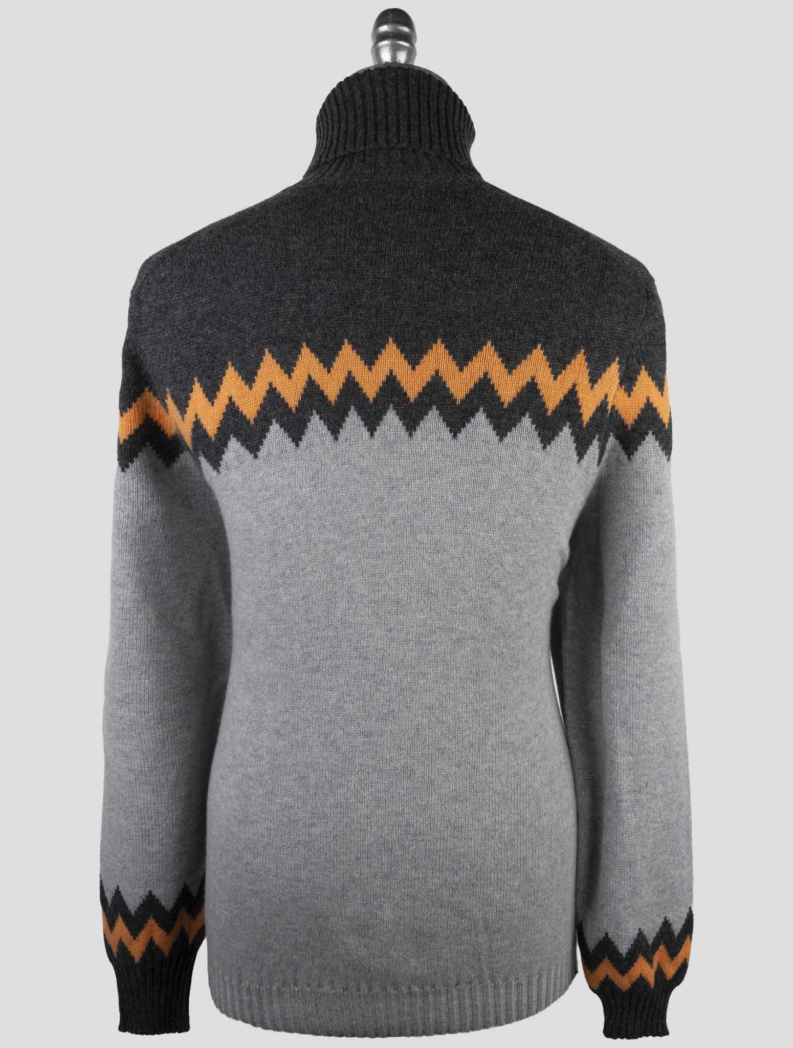 Kiton Multicolor Cashmere Sweater Turtleneck