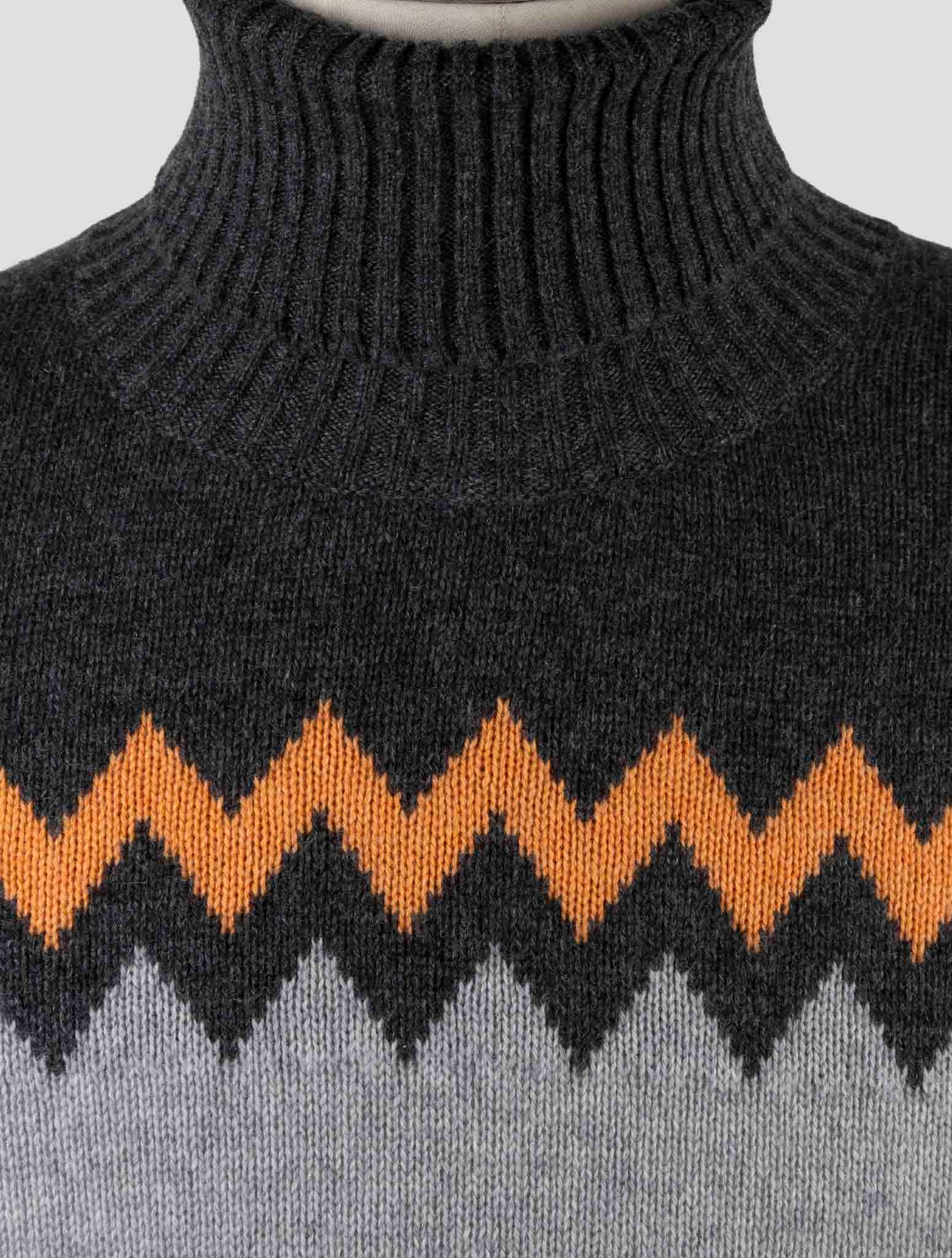 Kiton Multicolor Cashmere Sweater Turtleneck