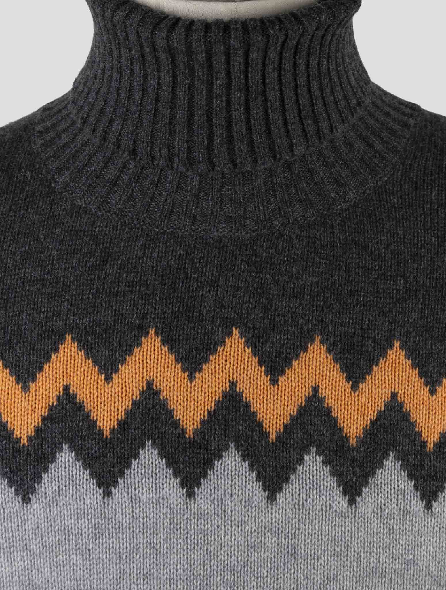 Kiton Multicolor Cashmere Sweater Turtleneck