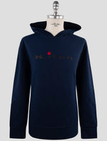 Kiton Blue Cotton Ea Sweater Hoddie