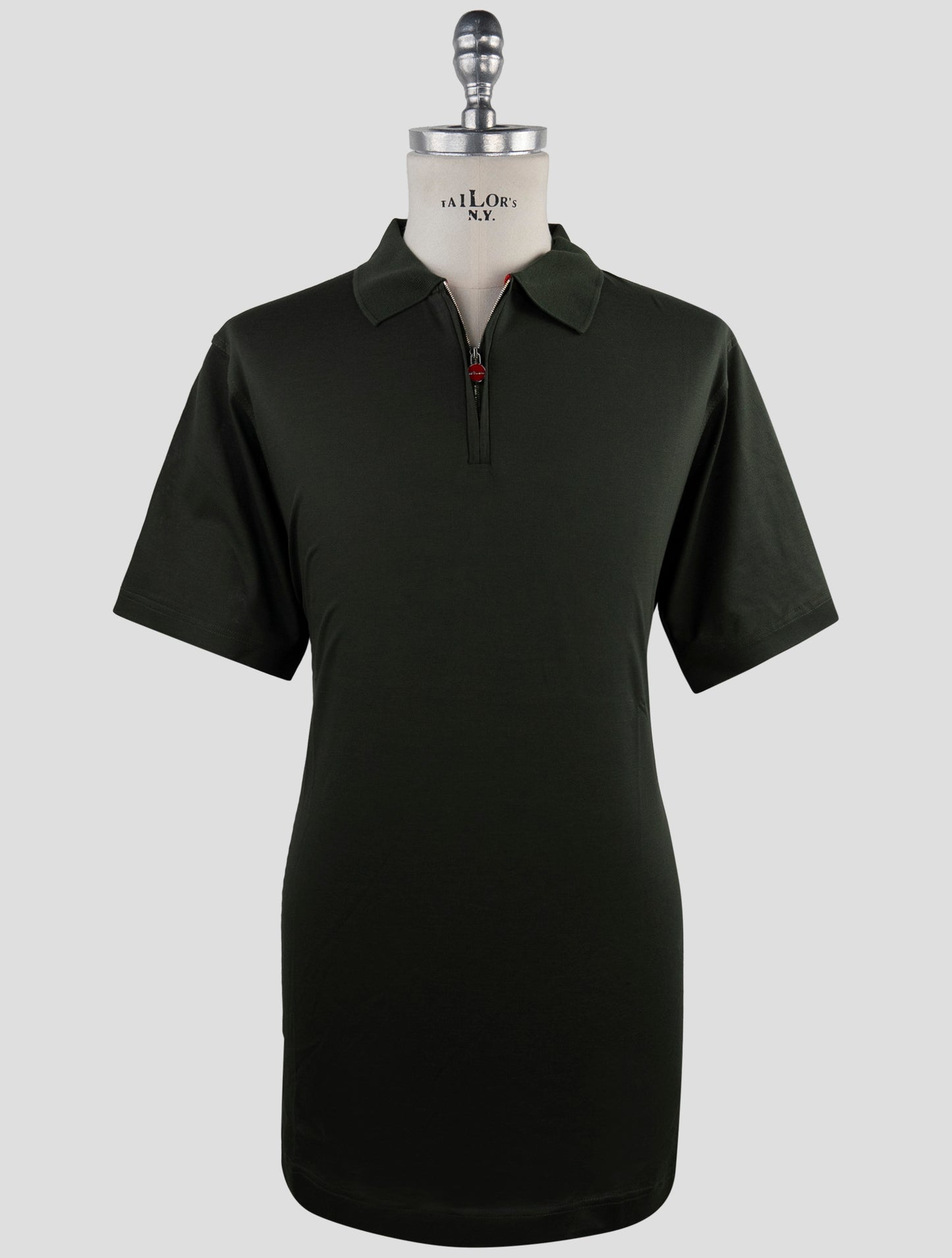 Kiton Green Cotton Polo
