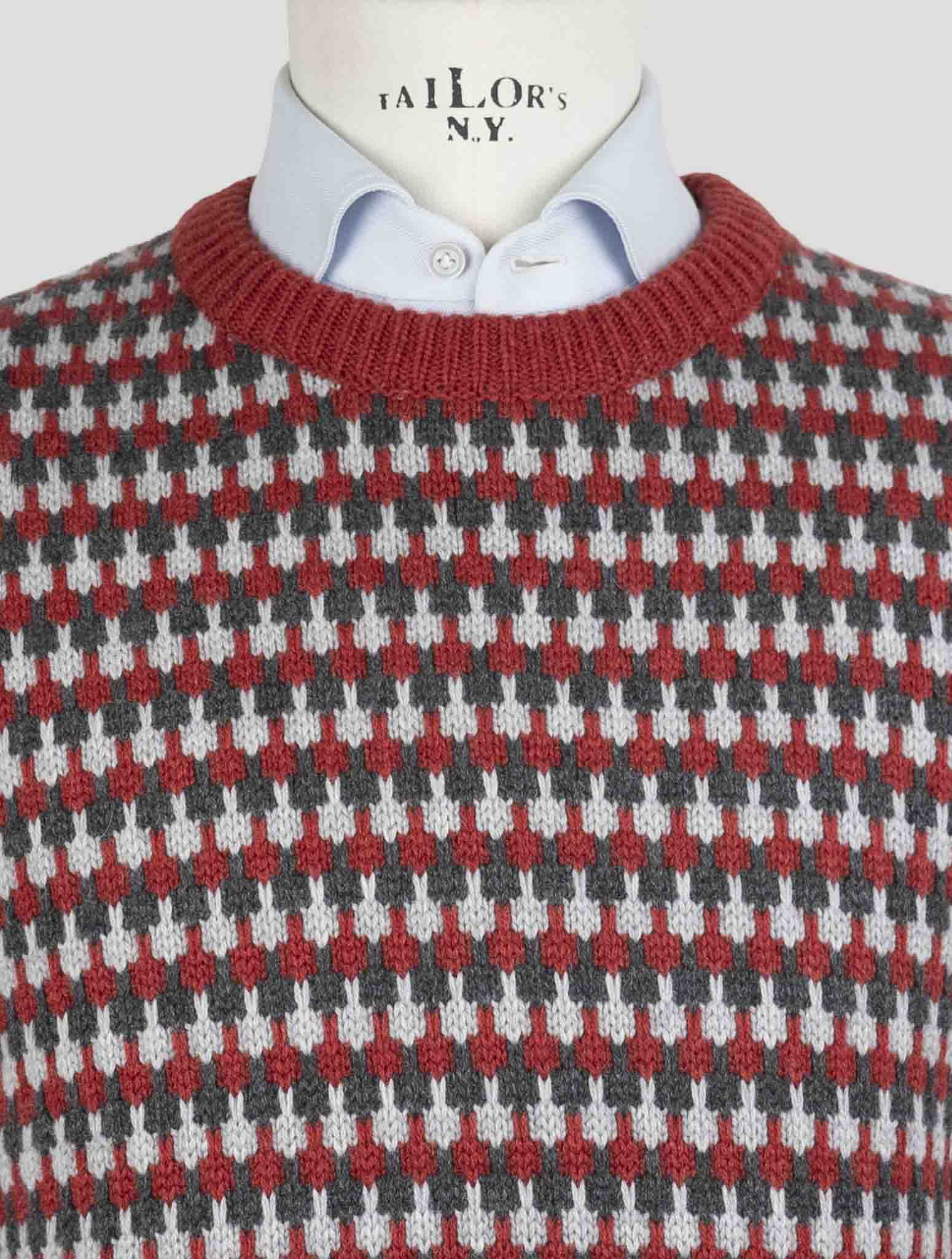 Kiton Multicolor Cashmere Sweater Crewneck