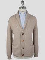 Kiton Beige Cashmere Sweater Cardigan