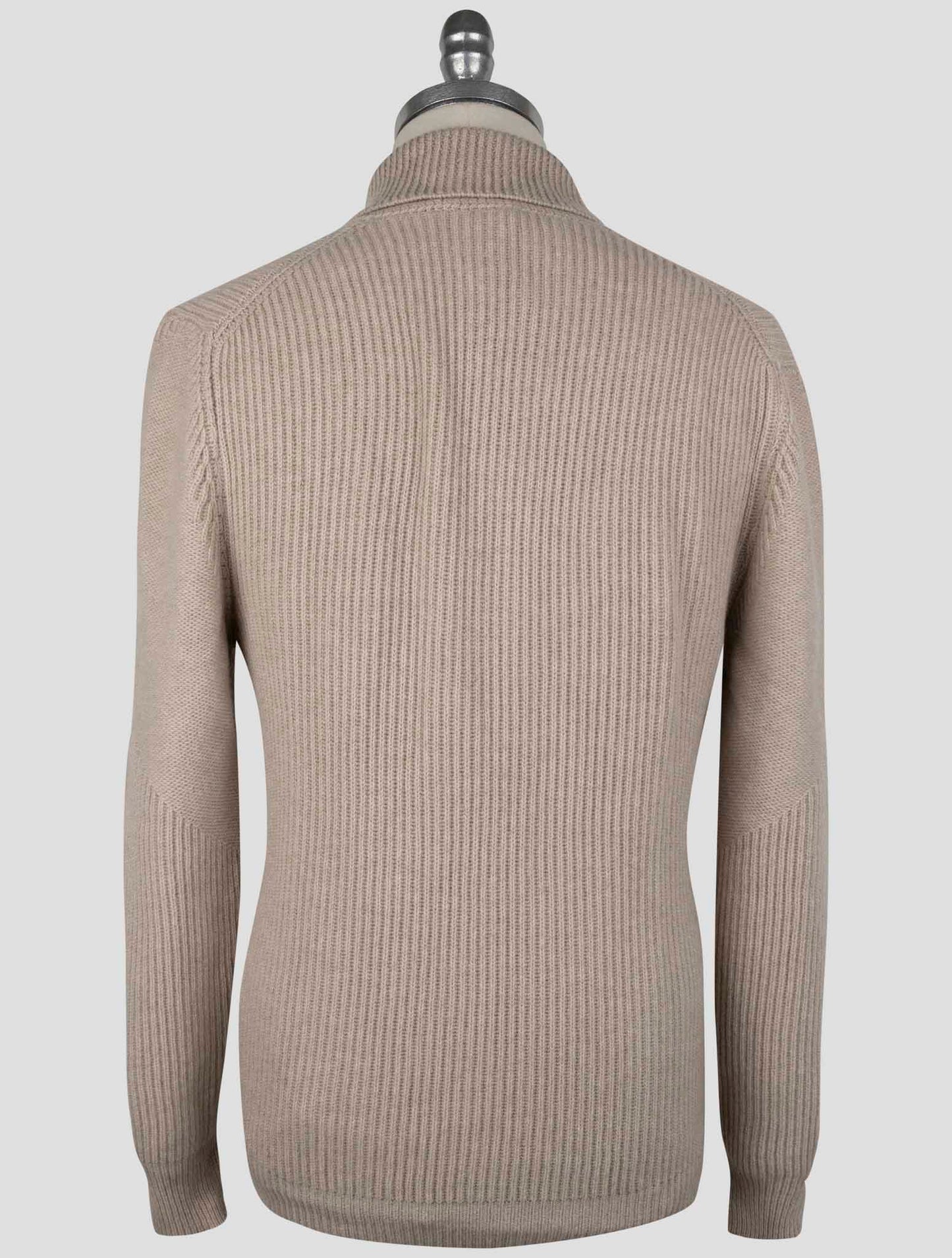 Kiton Beige Cashmere Sweater Cardigan