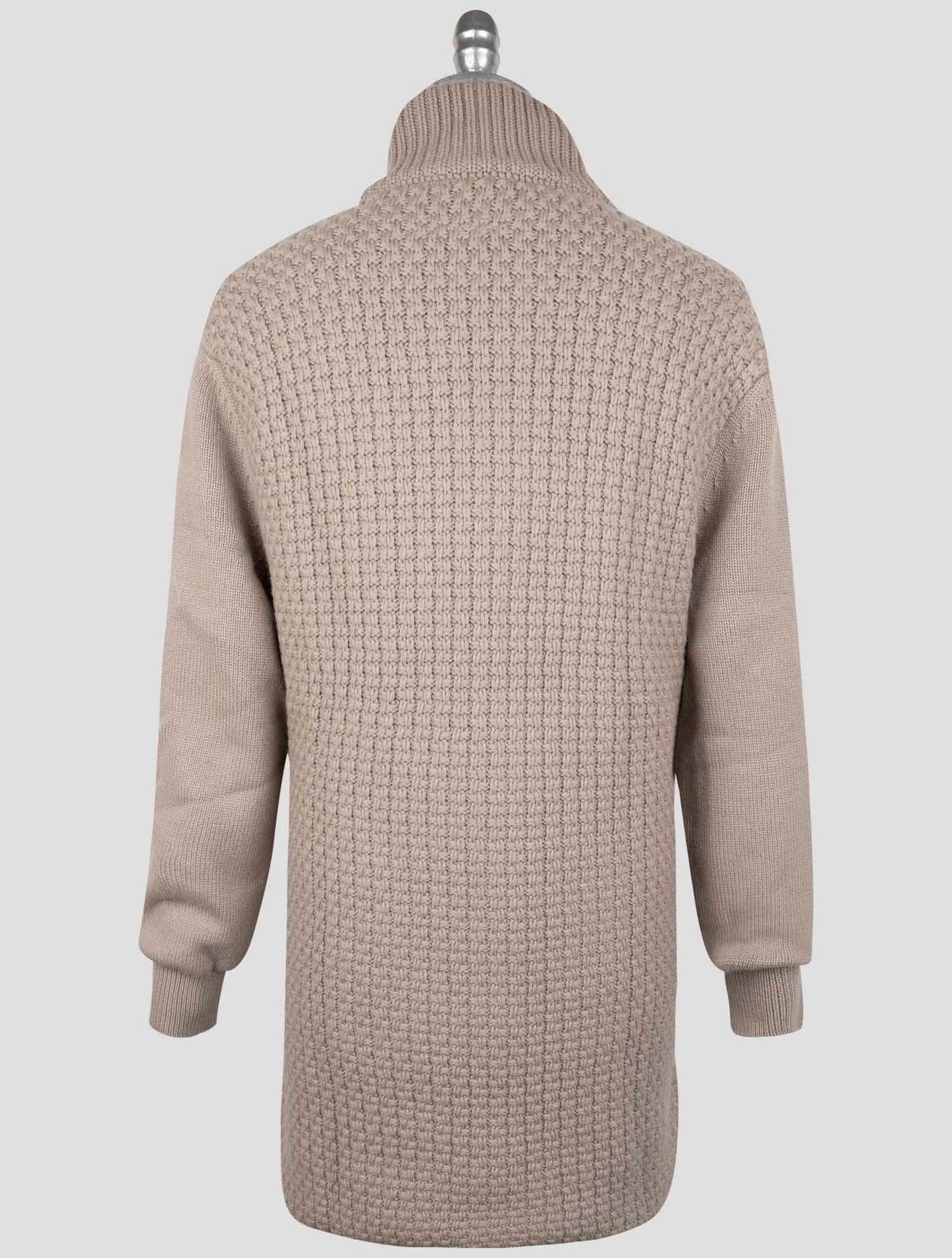 Kiton Beige Cashmere Sweater Cardigan