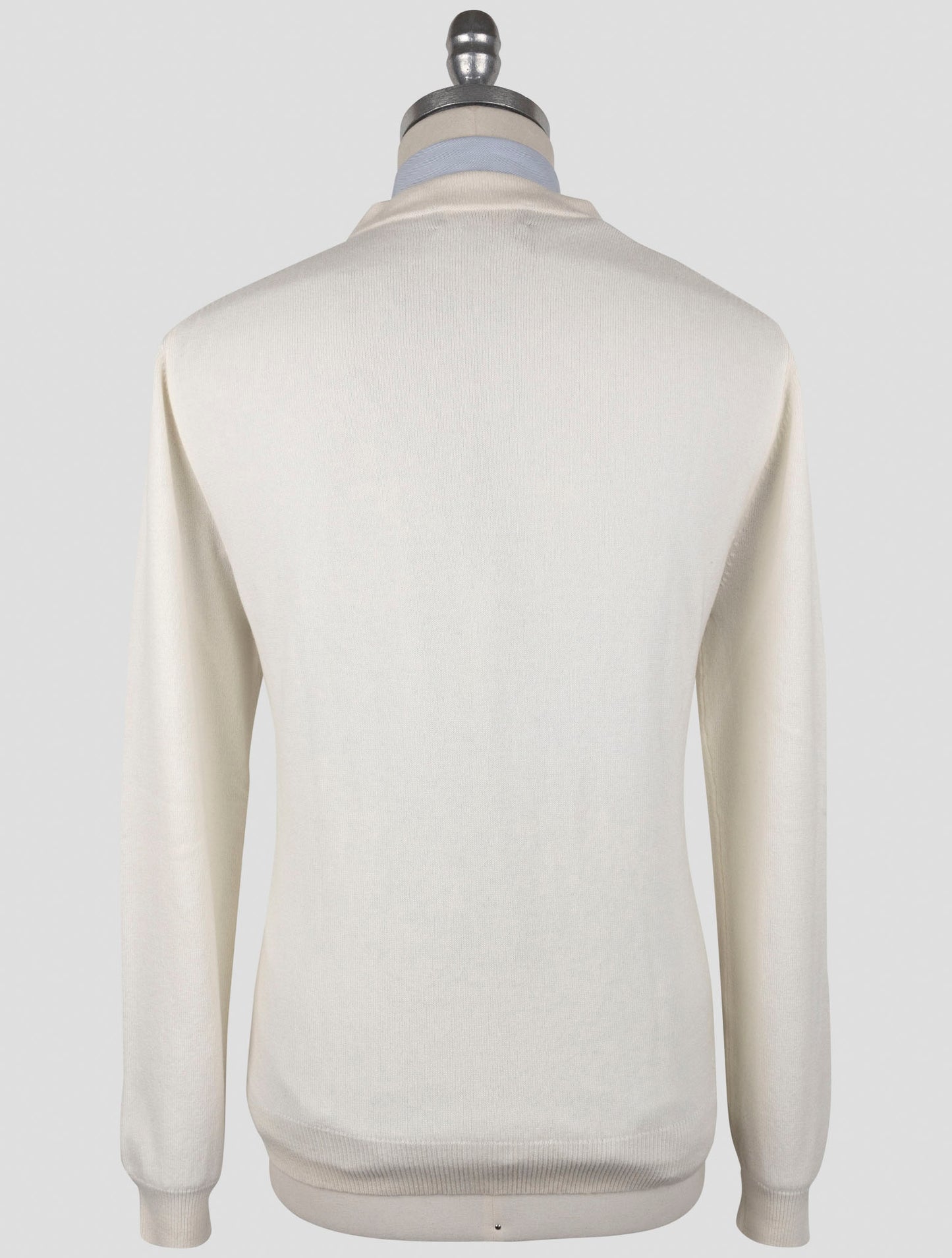 Kiton White Cashmere Sweater Cardigan