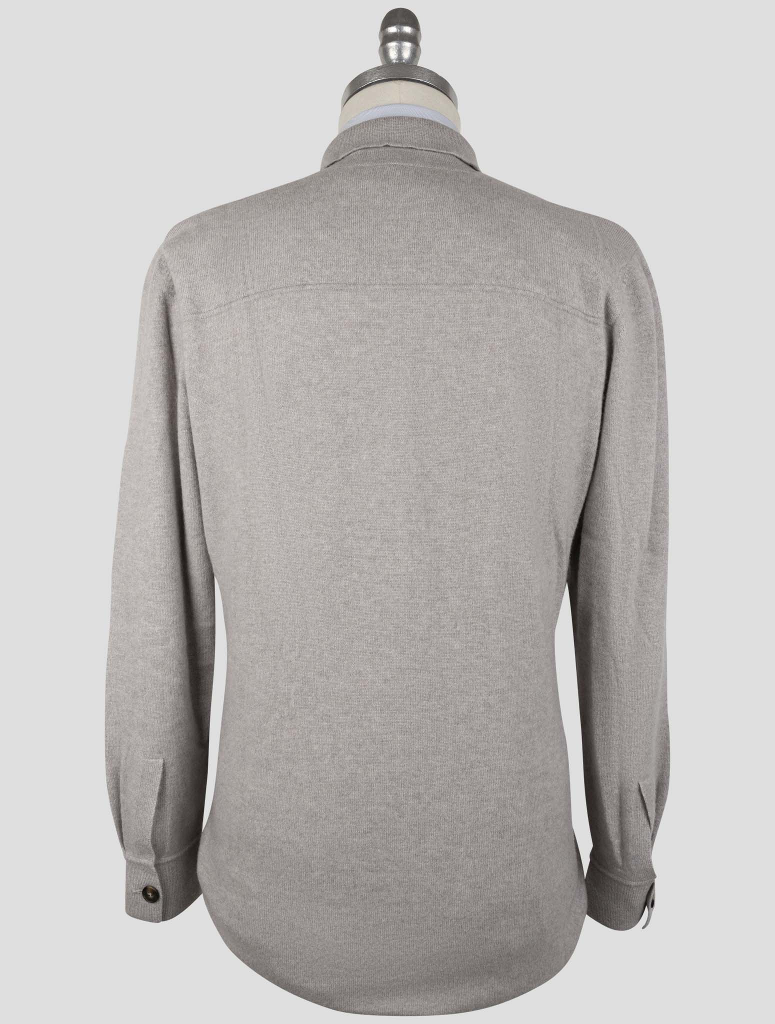 Kiton Gray Cashmere Sweater Cardigan