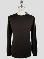 Kiton Brown Cashmere Silk Sweater Crewneck