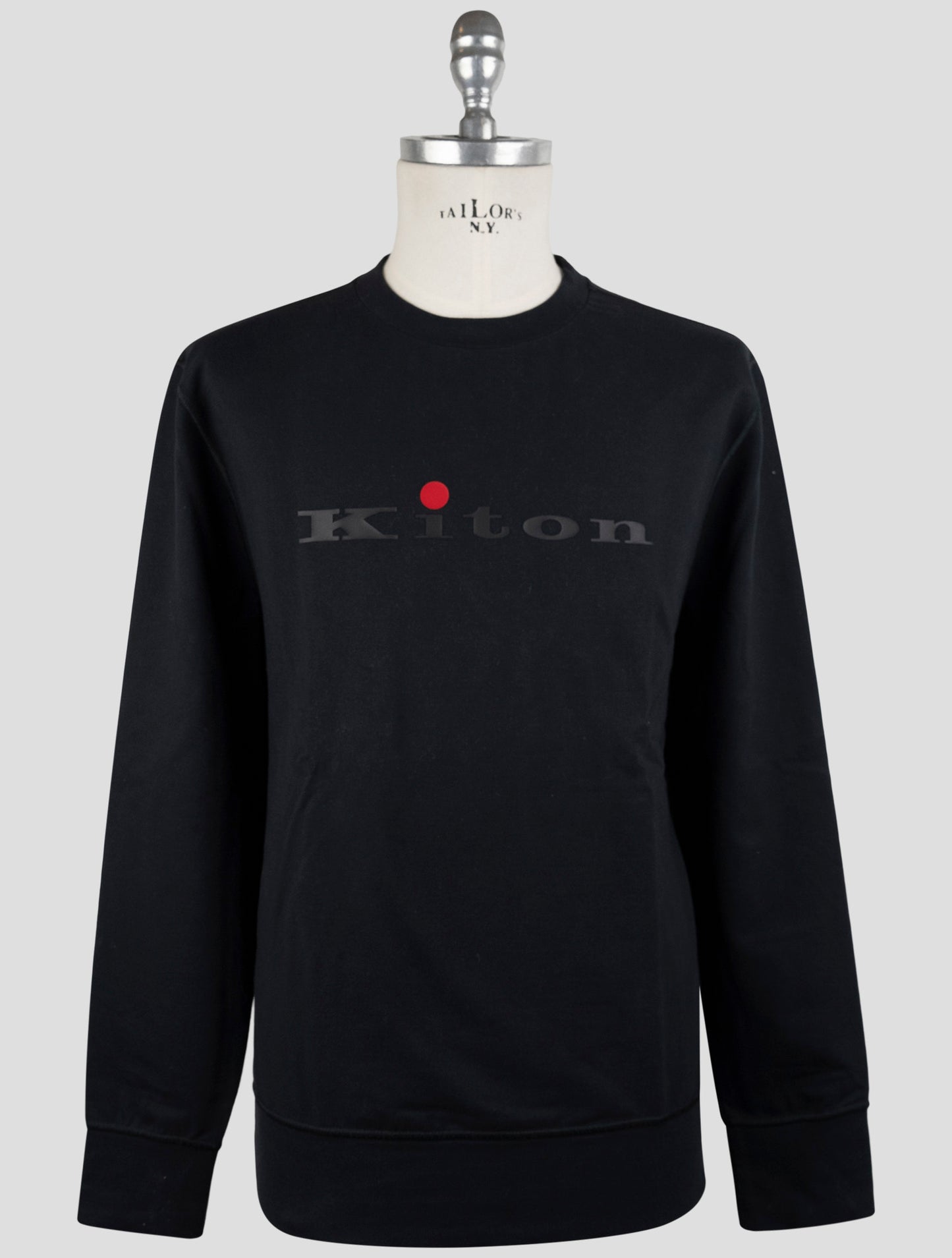 Kiton Dark Blue Cotton Ea Swater Crewneck