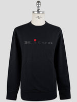 Kiton Dark Blue Cotton Ea Swater Crewneck
