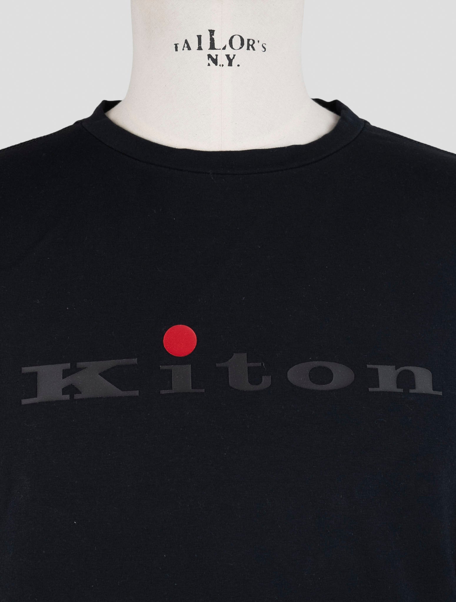 Kiton Dark Blue Cotton Ea Swater Crewneck